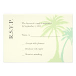 Simple Palm Tree Wedding RSVP Announcements