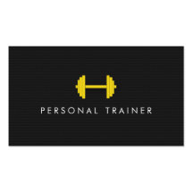 Simple Personal Trainer Fitness Business cards