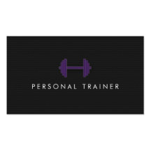 Simple Personal Trainer Fitness Business cards