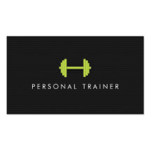 Simple Personal Trainer Fitness Business cards