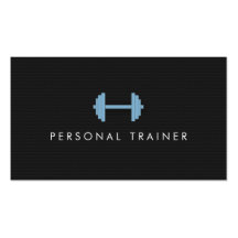 Simple Personal Trainer Fitness Business cards