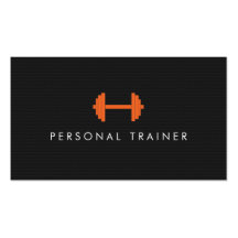 Simple Personal Trainer Fitness Business cards