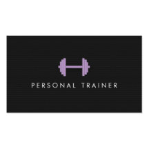 Simple Personal Trainer Fitness Business cards