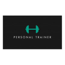 Simple Personal Trainer Fitness Business cards