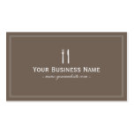 Simple Plain Brown Dining/Catering Business card