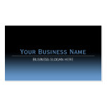 Simple Plain Modern Black & Blue Gradient Business Card Templates