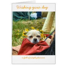 Simple pleasures greeting card