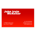 Simple Red Gradient Business Card