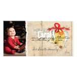 simple sketch doodle christmas photo card