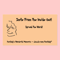 Simple Smiling Profile business cards