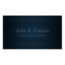 Simple Sophisticated Blue Business Card Template