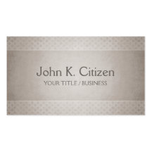 Simple Sophisticated Taupe Business Card