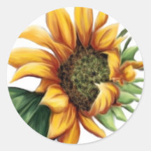 Simple Sunflower Stickers
