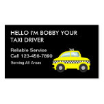 Simple Taxi Business Cards