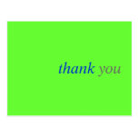 Simple Thank you card:  Postcard