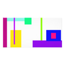 Simplistic Minimal Art Design Photo Card