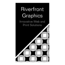 Simply Charming Business Card, Black and White