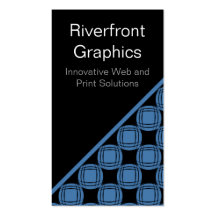 Simply Charming Business Card, Bold Blue