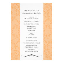 Simply Chic Wedding Ceremony Programs Invitation