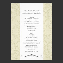 Simply Chic Wedding Ceremony Programs invitations