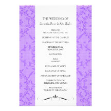 Simply Chic Wedding Ceremony Programs Custom Invite