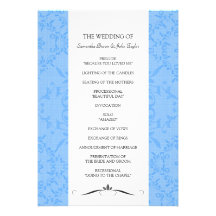 Simply Chic Wedding Ceremony Programs Personalized Invitation