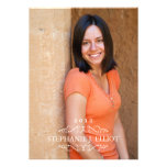 Simply graduation elegant portrait invitation
