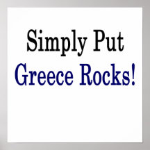 Simply Put Greece Rocks Poster