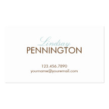 Simply Yours Modern Calling Card or Business Card