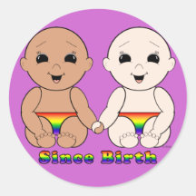 Since Birth 8r Round Sticker