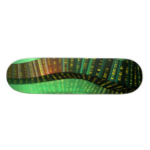 Sine City:green skateboard