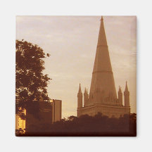Singapore Cathedral Fridge Magnet