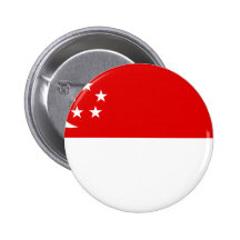 Singapore Flag Pinback Button