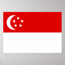 Singapore Flag Print