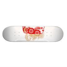 Singapore Flag Skate Board Decks