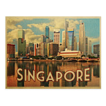 Singapore Skyline Post Cards
