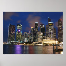 Singapore Skyline Print