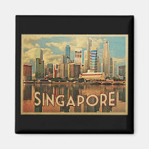 Singapore Skyline Refrigerator Magnet