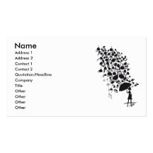 Singin' in the Rain Business Card Template