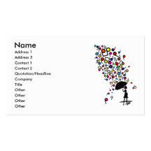 Singin' in the Rain Business Cards