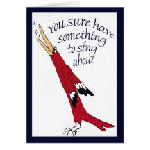 singing bird greeting cards