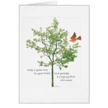 Singing Bird note card