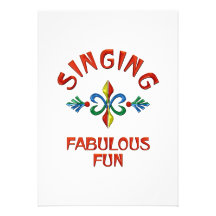 Singing Fabulous Fun Announcements