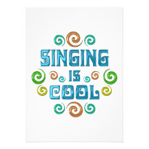 Singing is Cool Custom Invites