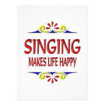 Singing Makes Life Happy Personalised Invite
