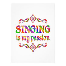 Singing Passion Personalized Invites