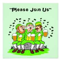 Singing w/ Beer St. Patrick's Day Party Invitation