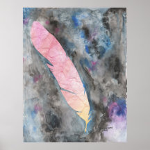Single Feather Print