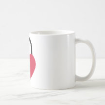 Single heart lock coffee mug