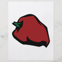 Single Red Habanero Graphic Full Colour Flyer
